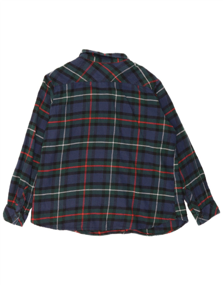 Cămașă de flanel supradimensionată pentru femei DICKIES UK 18 XL, albastru bleumarin, carouri