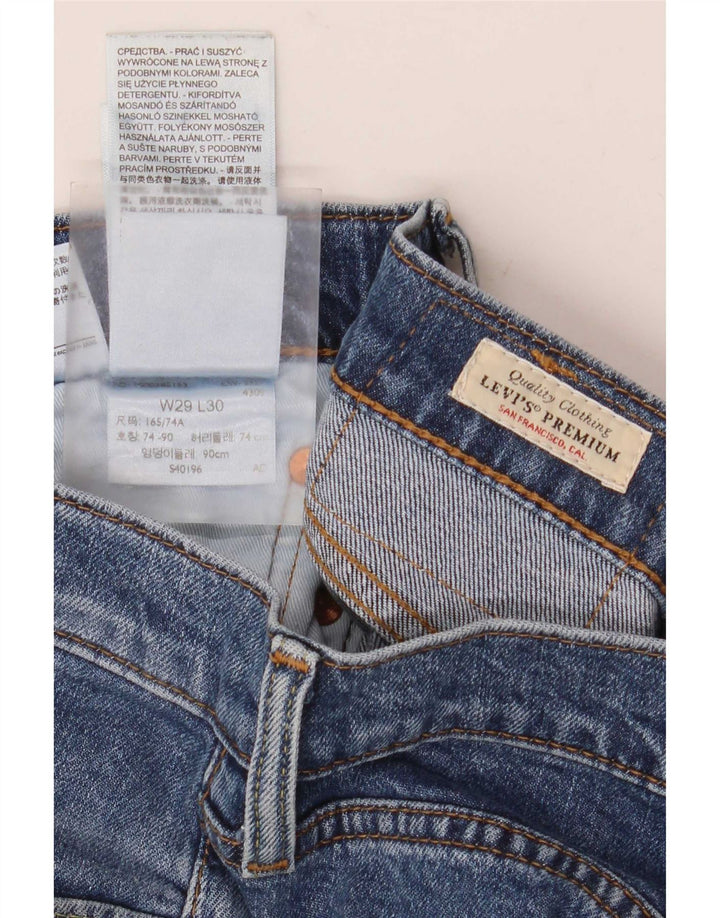 Blugi slim pentru bărbați Levi's W29 L30 Bumbac albastru