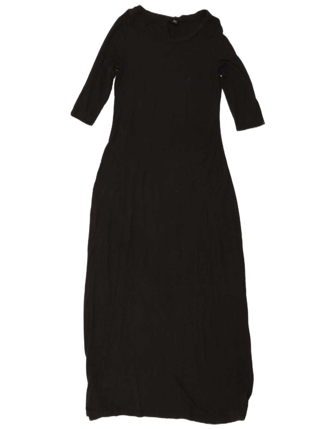MOSSIMO rochie maxi cu maneci 3/4 pentru femei UK 10 mic, negru, raion