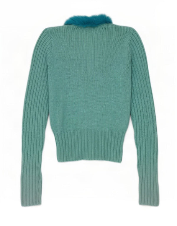 Pulover Cardigan pentru Fete Dolce & Gabbana 11-12 Ani Turcoaz Angora