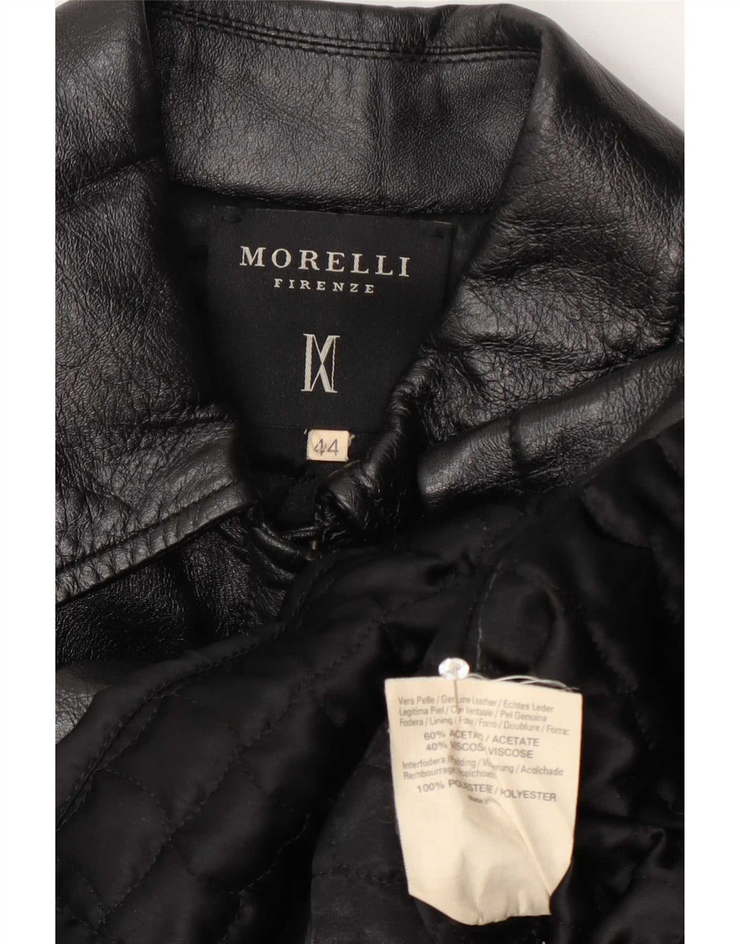 Jachetă de piele Morelli pentru femei IT 44 Medium Black