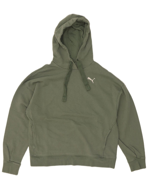 Pulover Puma pentru femei, UK 14, bumbac verde mediu