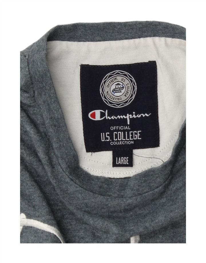 Tricou grafic pentru bărbați Champion Berkeley Fit Top mare, gri cu pete