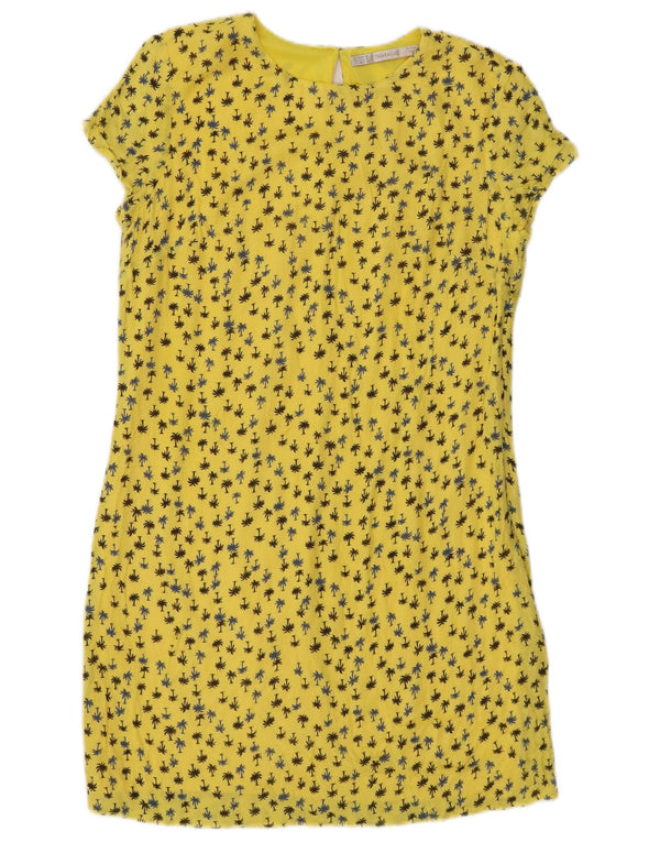 Rochie Trafaluc pentru femei Zara UK 12 Medium Galben Floral