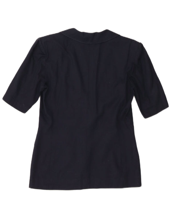 Jachetă blazer cu mânecă scurtă pentru femei Luisa Spagnoli IT 42 Medium Bleumarin