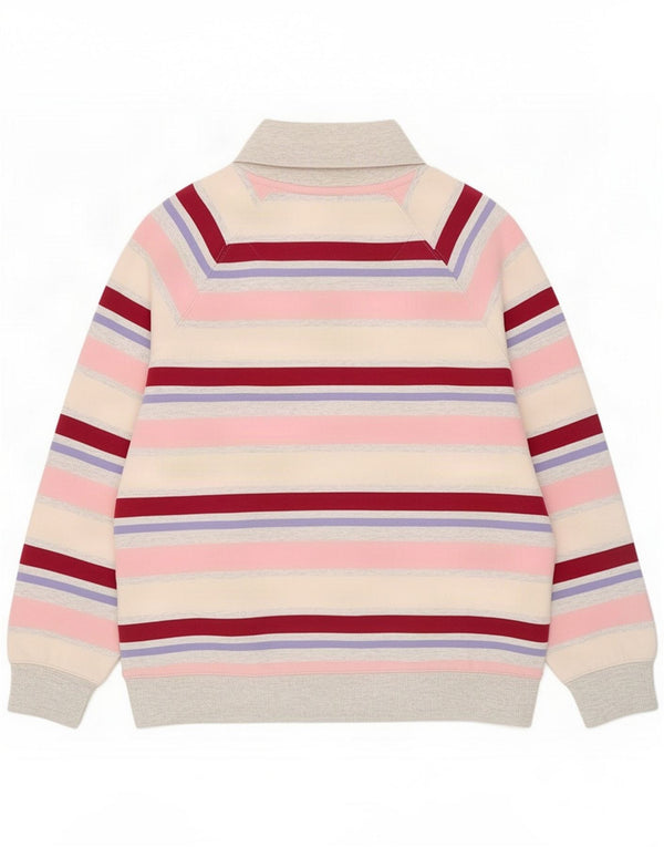 Crew Clothing Hanorac pentru femei Pulover UK 14 mare, cu dungi multicolore