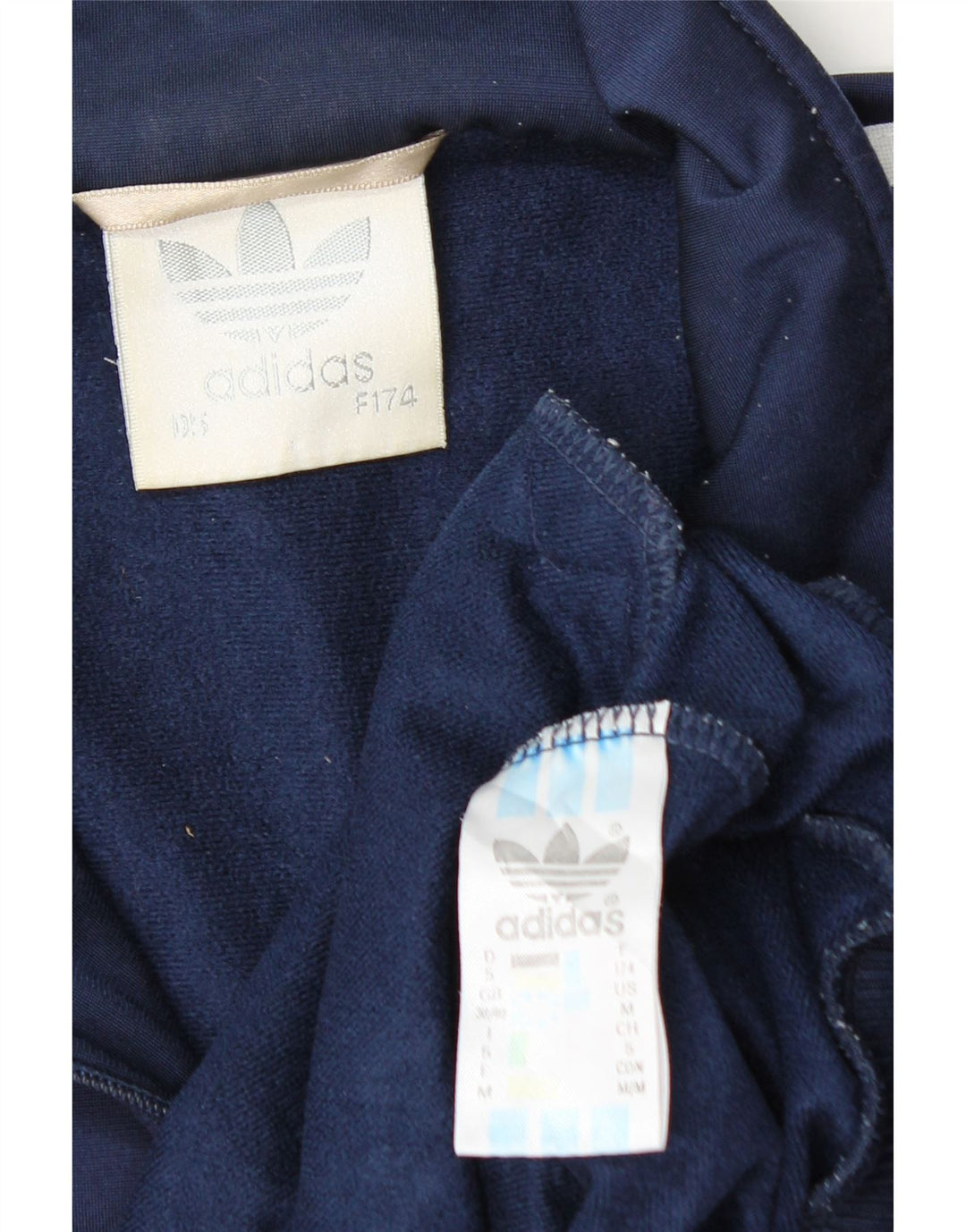 Jachetă de top pentru trening grafic Adidas pentru bărbați UK 38/40 Medium Bleumarin
