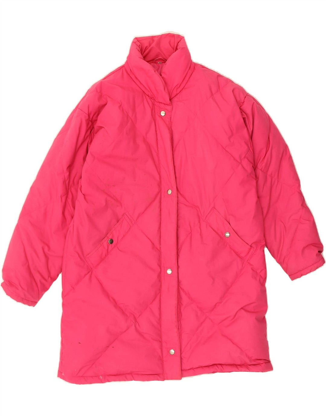 VINTAGE Womens Padded Coat IT 44 Medium Pink Vintage Vintage and Second-Hand Vintage from Messina Hembry 