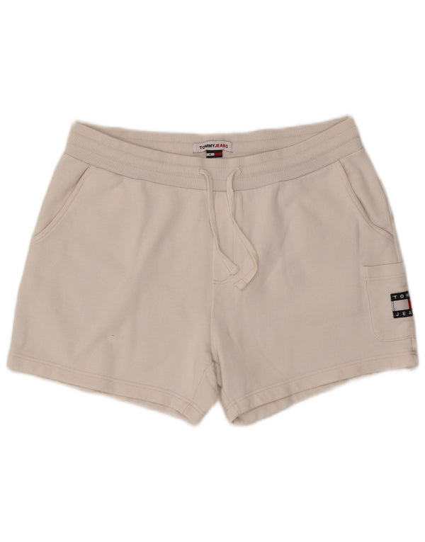 Pantaloni scurti sport Tommy Hilfiger pentru femei UK 16, mari, alb, bumbac