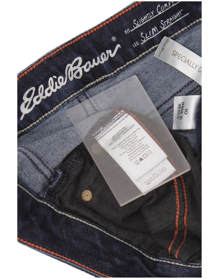 Blugi drepti pentru femei Eddie Bauer US 10 Large W30 L31 Bleumarin