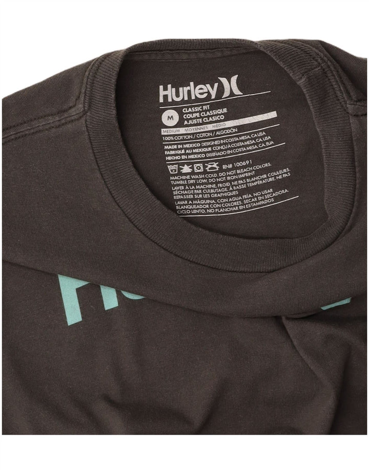 Tricou grafic HURLEY Classic Fit pentru femei Top UK 18 Bumbac gri mediu