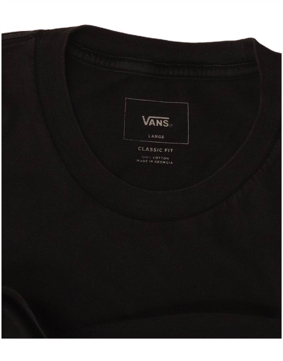 Tricou Vans Classic Fit pentru bărbați Top mare din bumbac negru