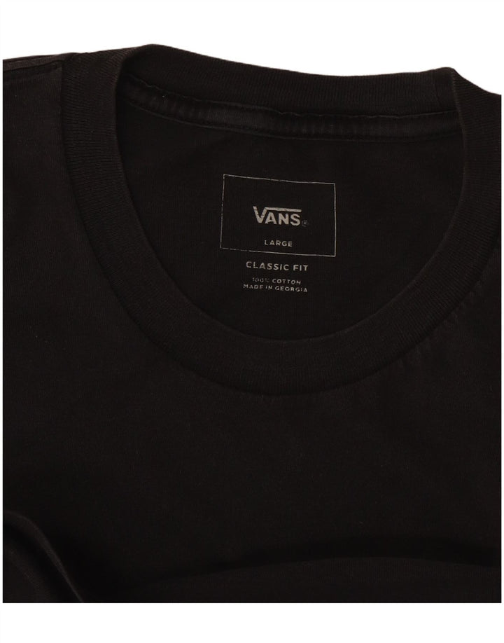 Tricou Vans Classic Fit pentru bărbați Top mare din bumbac negru