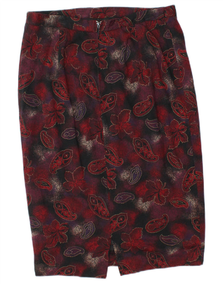 LUISA SPAGNOLI Fusta Creion Femei W28 Medium Burgundy Paisley
