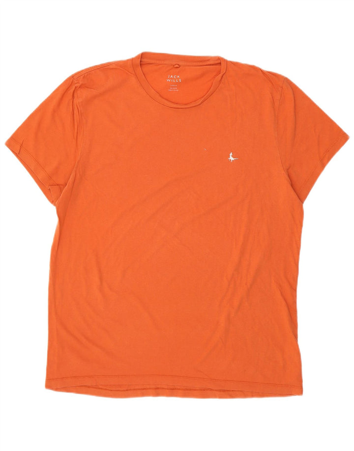JACK WILLS Tricou pentru bărbați Top mare din bumbac portocaliu