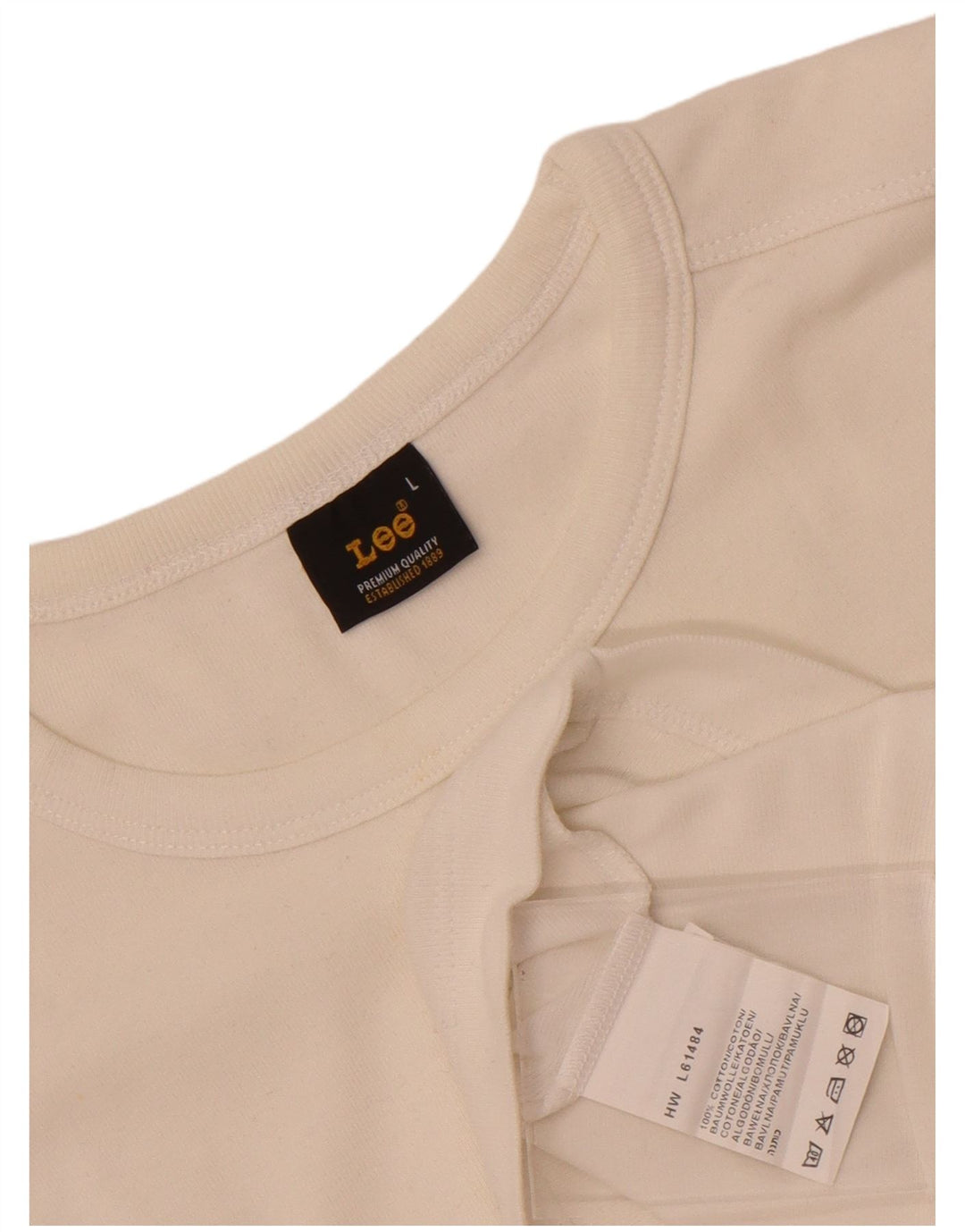 Tricou pentru femei Lee Top UK 14, mare, alb, bumbac