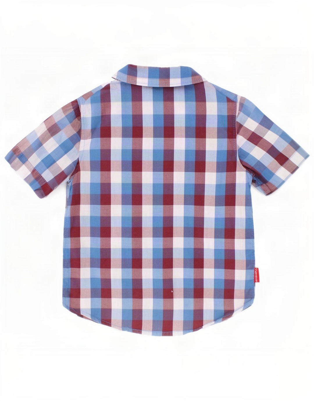 Cămașă cu mânecă scurtă Wrangler Boys 2-3 ani, bumbac vichy multicolor