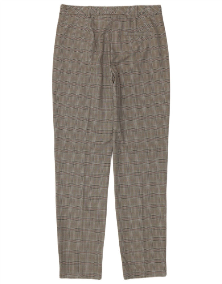 Pantaloni chino pentru femei Marks & Spencer UK 12 Medium W32 L33 Gri Houndstooth