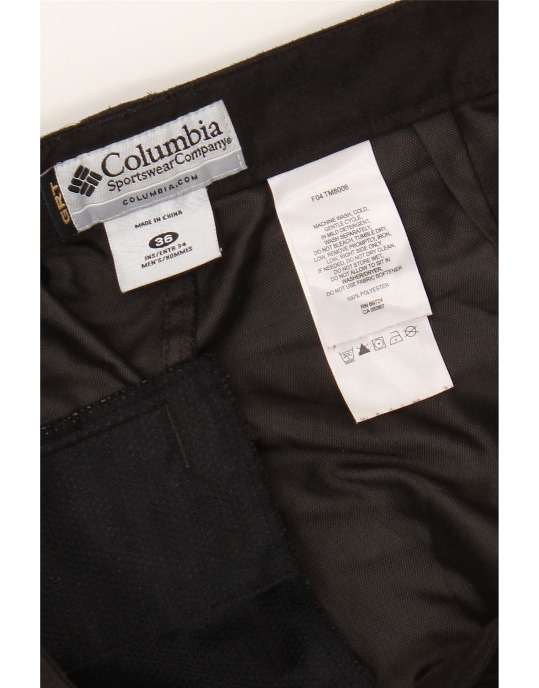 Pantaloni cargo drepti pentru bărbați Columbia W36 L33 poliester maro