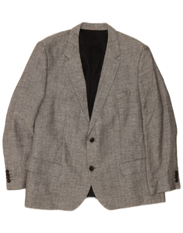 Blazer pentru bărbați Hugo Boss, cu 2 nasturi, EU 62 6XL, in gri
