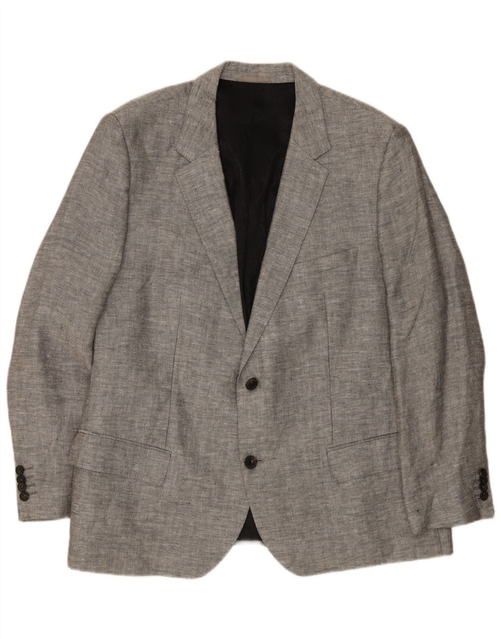 Blazer pentru bărbați Hugo Boss, cu 2 nasturi, EU 62 6XL, in gri