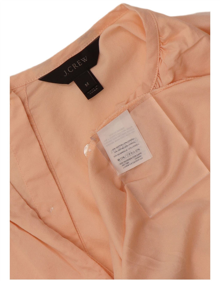 Bluză J. Crew pentru femei cu cravată în față, UK 14, bumbac roz mediu