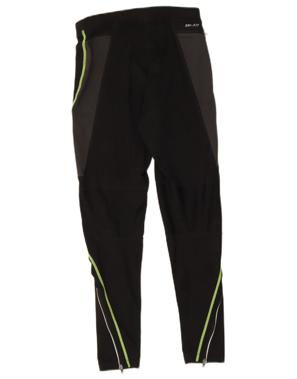 Leggings Dri Fit Nike pentru femei UK 10 Sport din poliester cu dungi negre mici