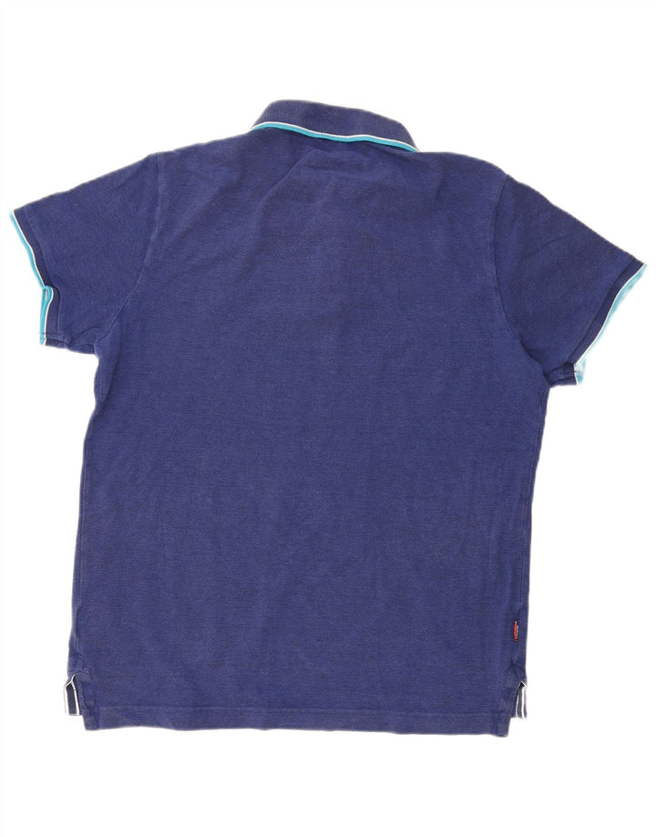 Tricou polo pentru bărbați SUPERDRY 2XL bumbac bleumarin