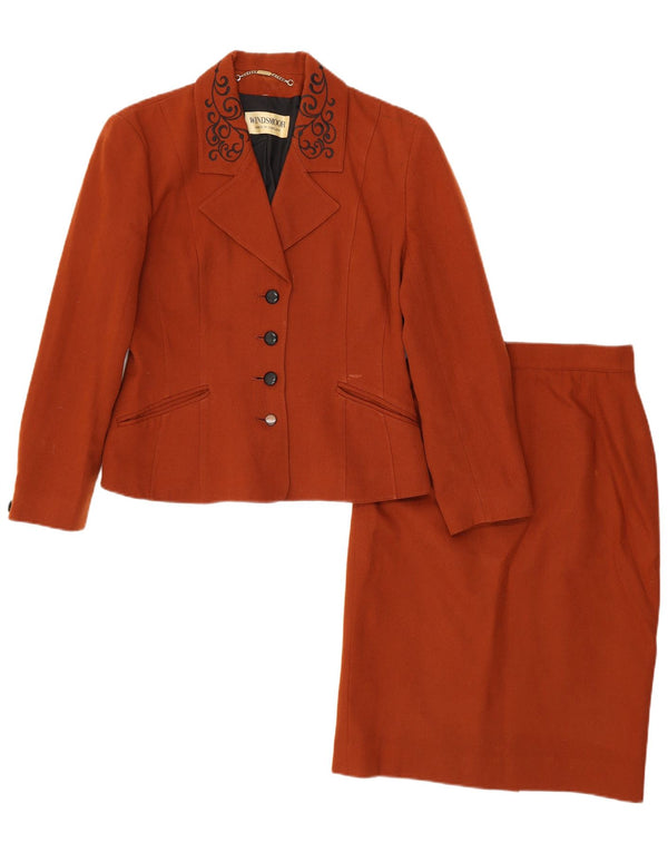 Set de fuste supradimensionate pentru femei Windsmoor, 2 piese, UK 8, mici, W26, lână nouă maro