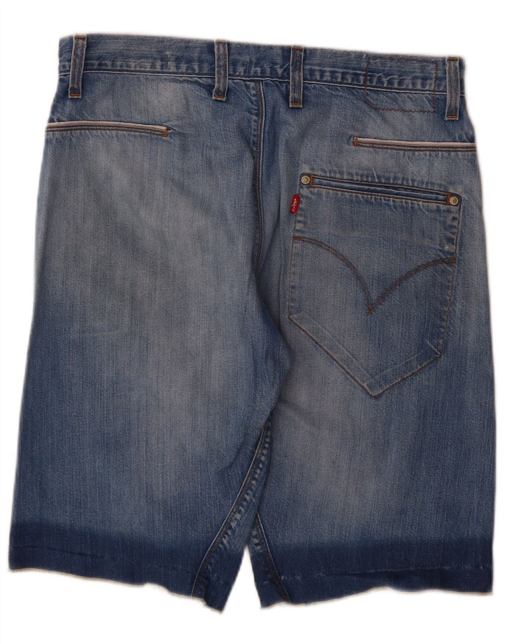 Pantaloni scurți din blugi pentru bărbați Levi's W34, bumbac albastru mare