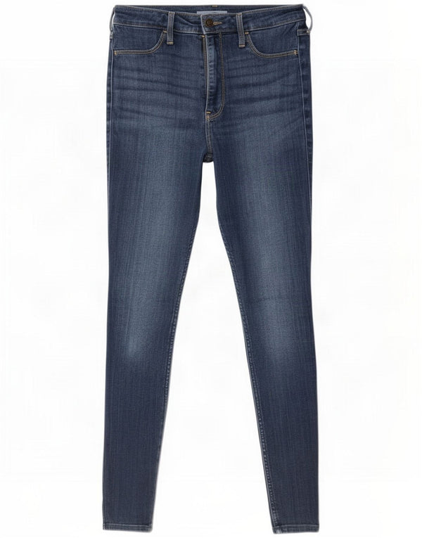 Hollister Jeans skinny pentru femei cu jambiere SUA 7 Medium W28 L28 Blue