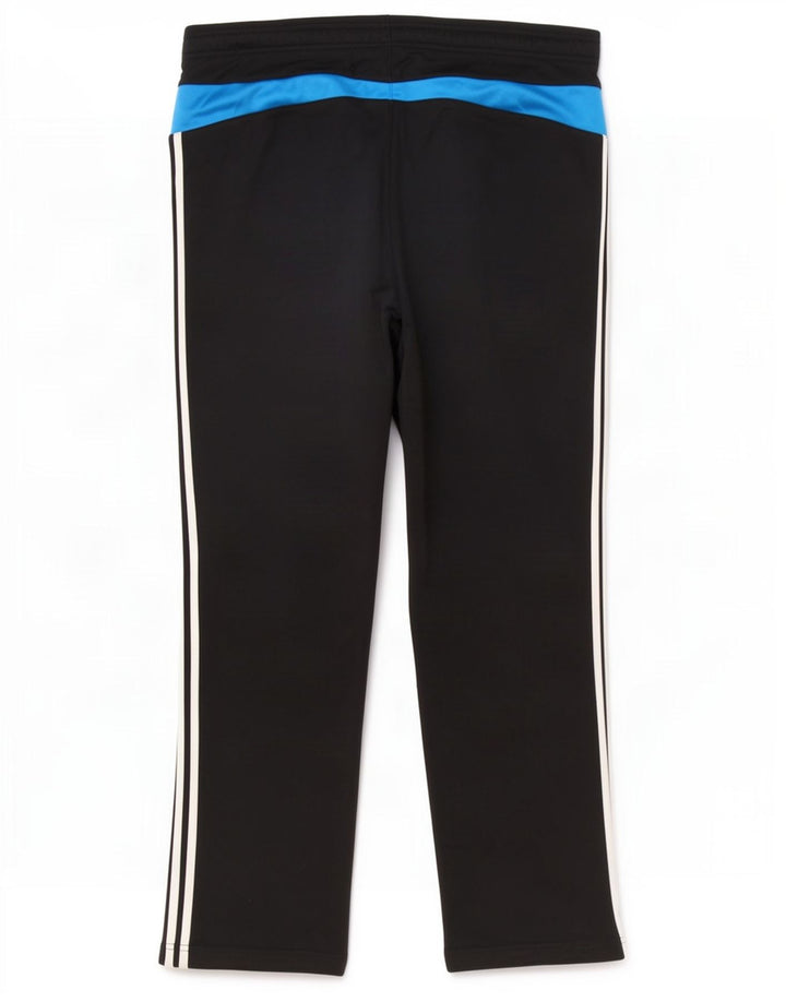 Pantaloni de trening pentru bărbați Adidas, negru mediu, poliester bloc de culoare