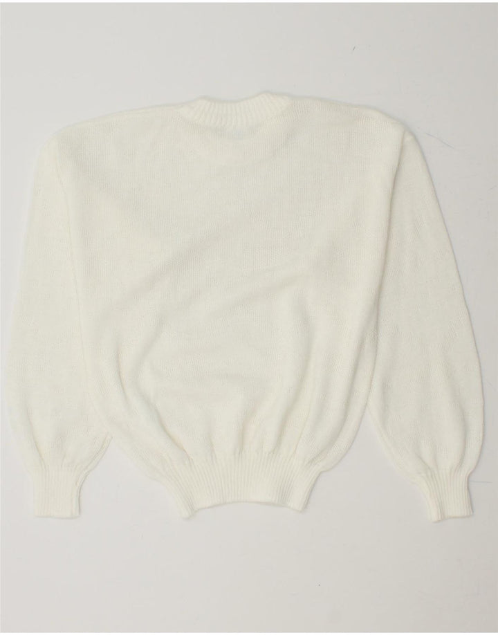 APART Womens Crew Neck Jumper Sweater IT 42 Medium White Vintage Apart and Second-Hand Apart from Messina Hembry 