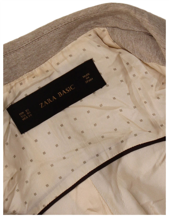 Blazer pentru femei Zara, cu 1 nasture, UK 6 XS Bej