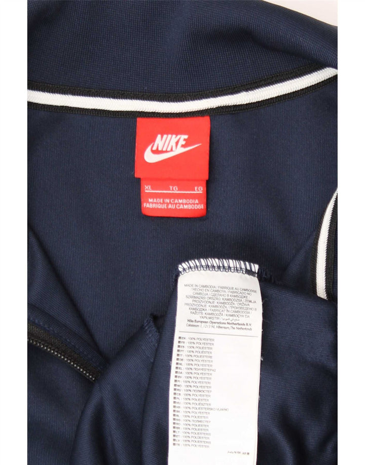 Jachetă de trening pentru bărbați Nike XL, albastru bleumarin, poliester color bloc