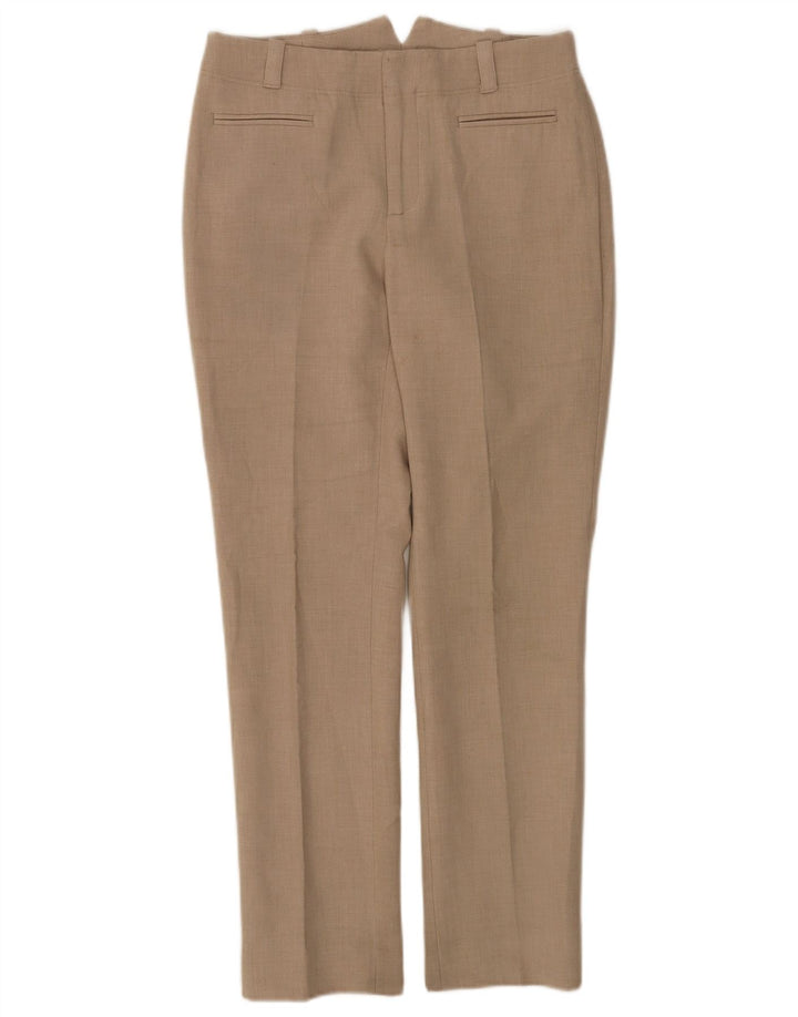 Pantaloni de costum drepți pentru femei Zara EU 38 Mici L28 L29 Gri Poliester