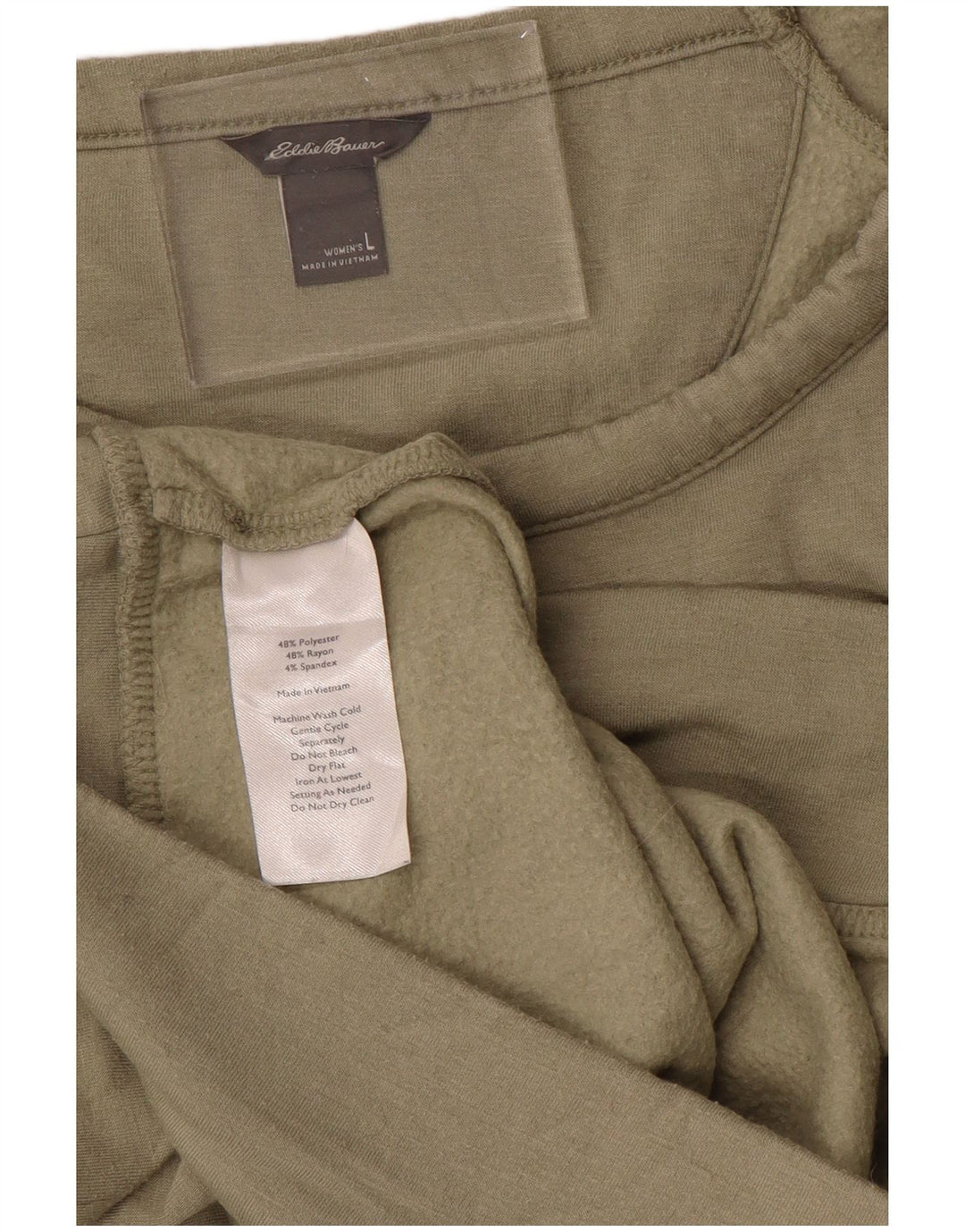 EDDIE BAUER Pulover pentru damă pentru femei UK 16 Poliester kaki mare