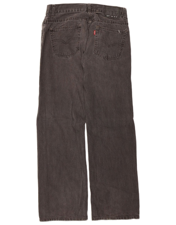 Blugi drepti pentru băieți Levi's 505 15-16 ani W28 L28 bumbac gri