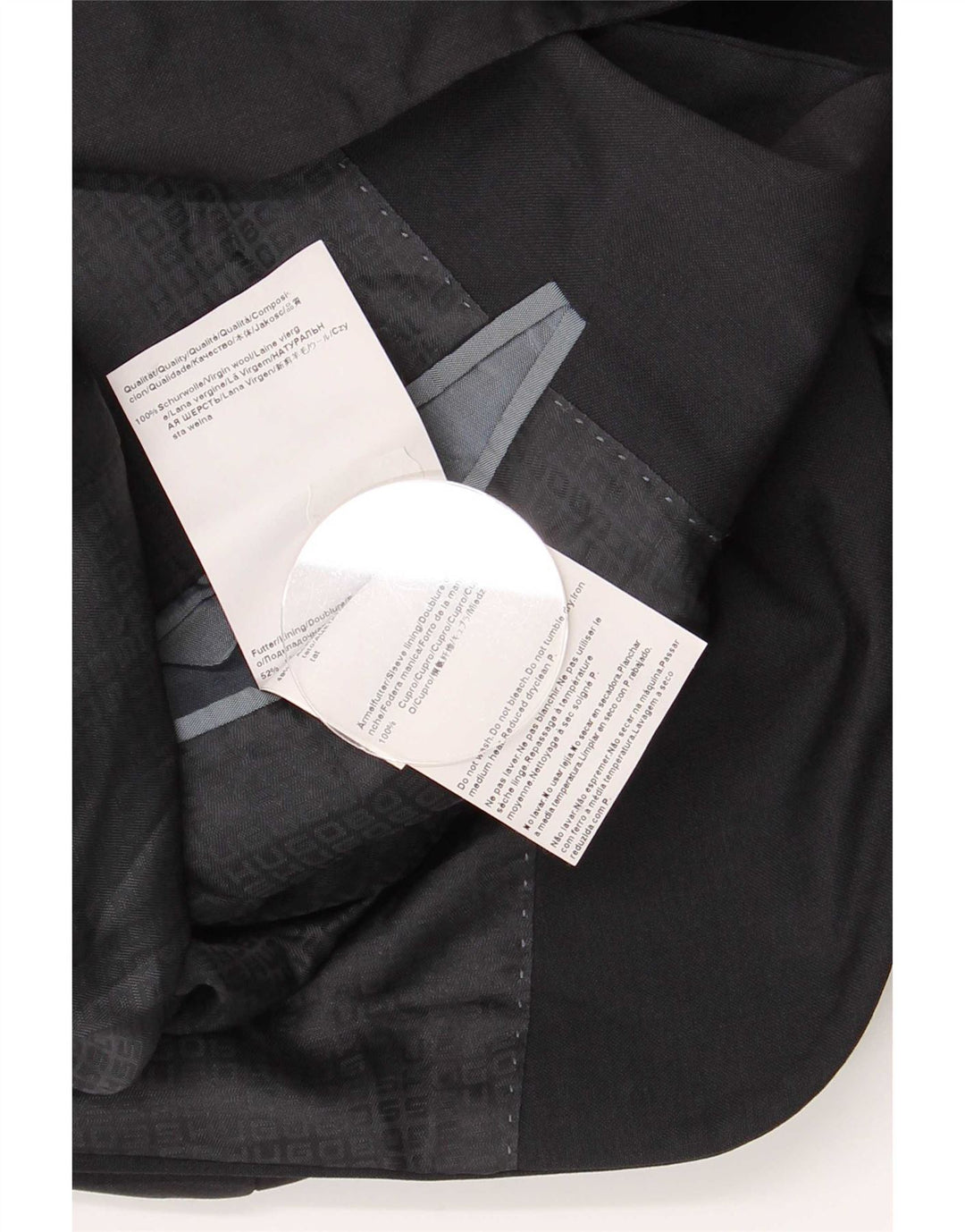 Blazer pentru bărbați Hugo Boss cu 2 nasturi EU 48 Mediu Lână virgină bleumarin