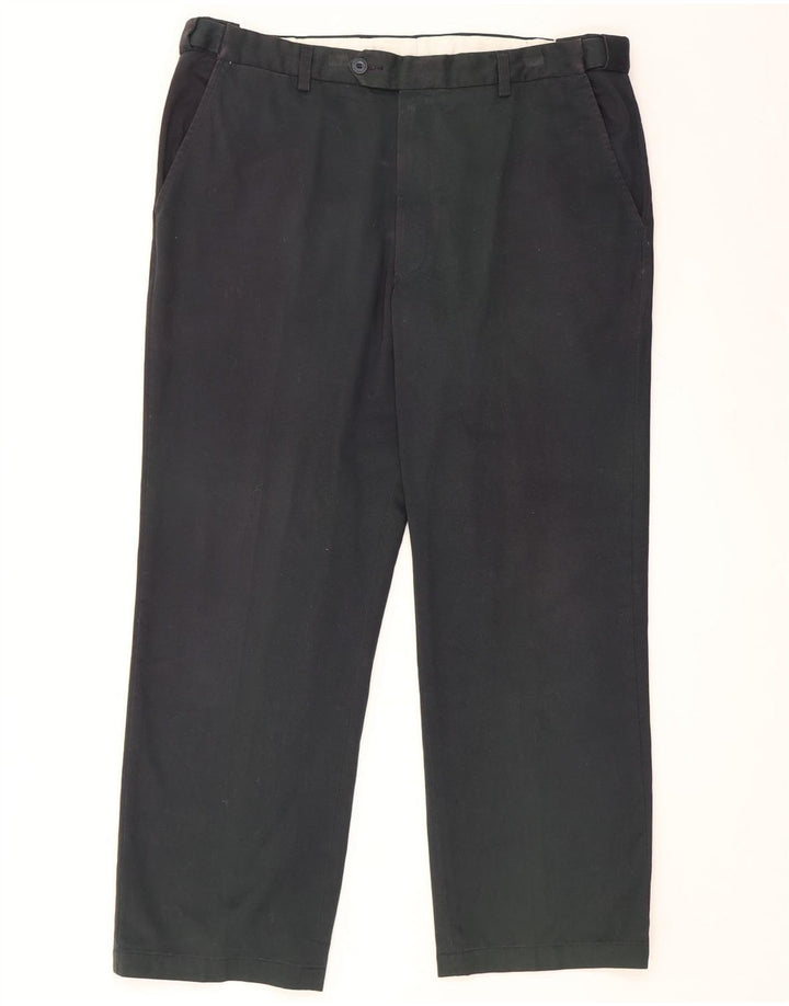 Marks & Spencer Pantaloni Chino Drepți Blue Harbour pentru bărbați L38 L29 bleumarin