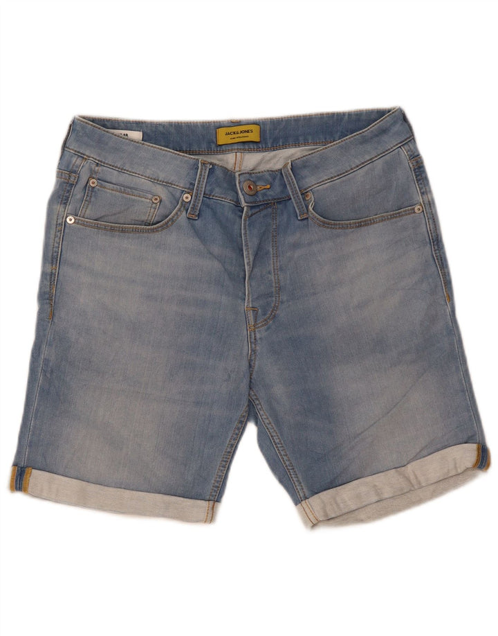 Pantaloni scurți Jack & Jones Regular din denim pentru bărbați, mediu W32, bumbac albastru