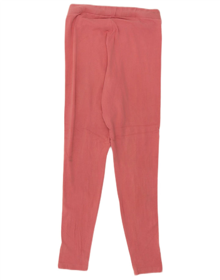 Leggings pentru femei Adidas UK 12, bumbac roz mediu