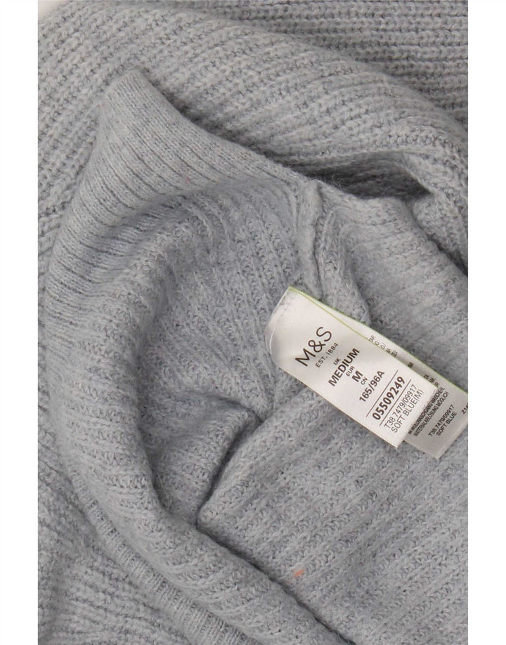 Pulover pentru femei Marks & Spencer Crop Boat Gât, UK 14 Medium Blue