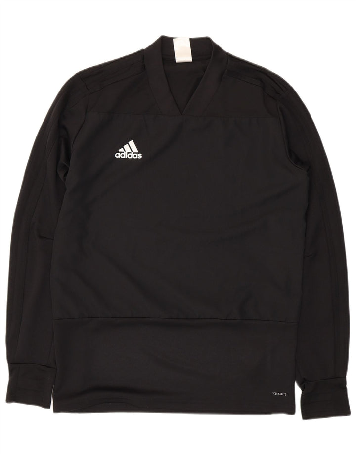 ADIDAS Mens Climalite Top Long Sleeve Medium Black Polyester