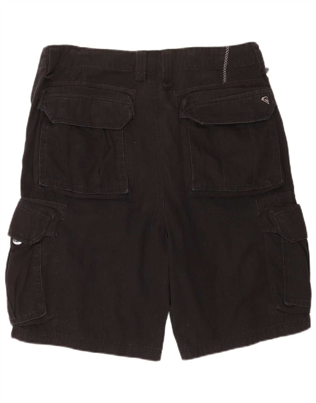 Pantaloni scurți cargo Quiksilver pentru bărbați W34, bumbac negru mare