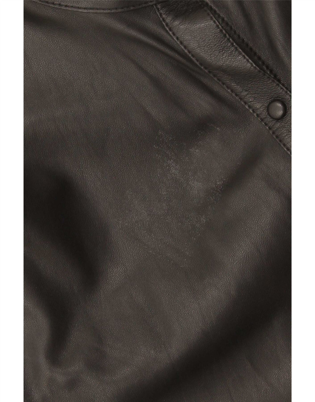 Cămașă din piele supradimensionată pentru femei Massimo Dutti UK 6 XS Piele neagră
