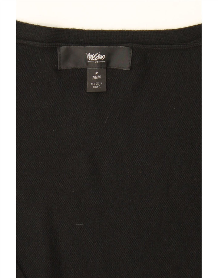 MOSSIMO Womens Cardigan Sweater UK 12 Medium Black Nylon Vintage Mossimo and Second-Hand Mossimo from Messina Hembry 