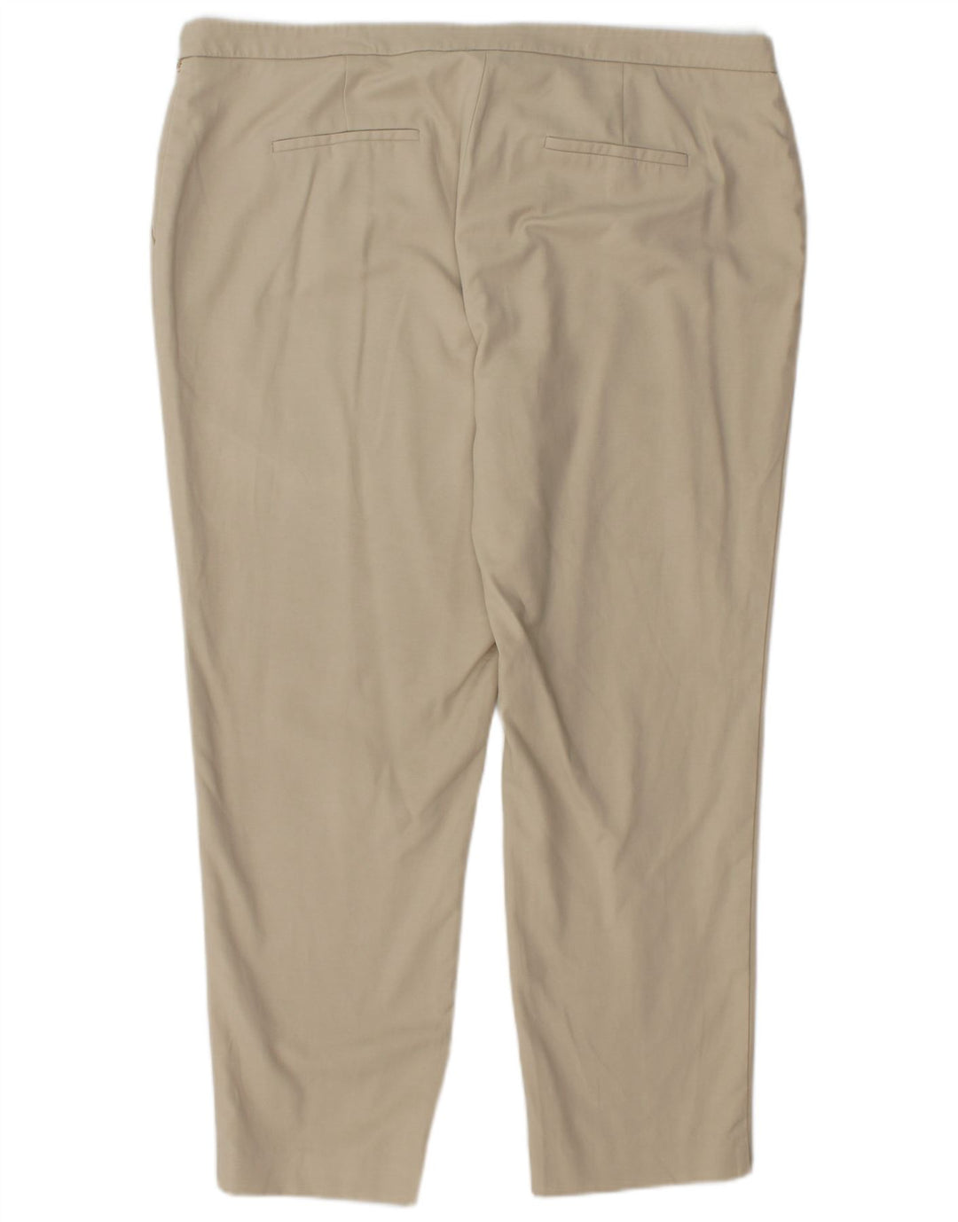 CALVIN KLEIN Pantaloni tăiați drept pentru femei US 16 2XL W38 L27 Bej