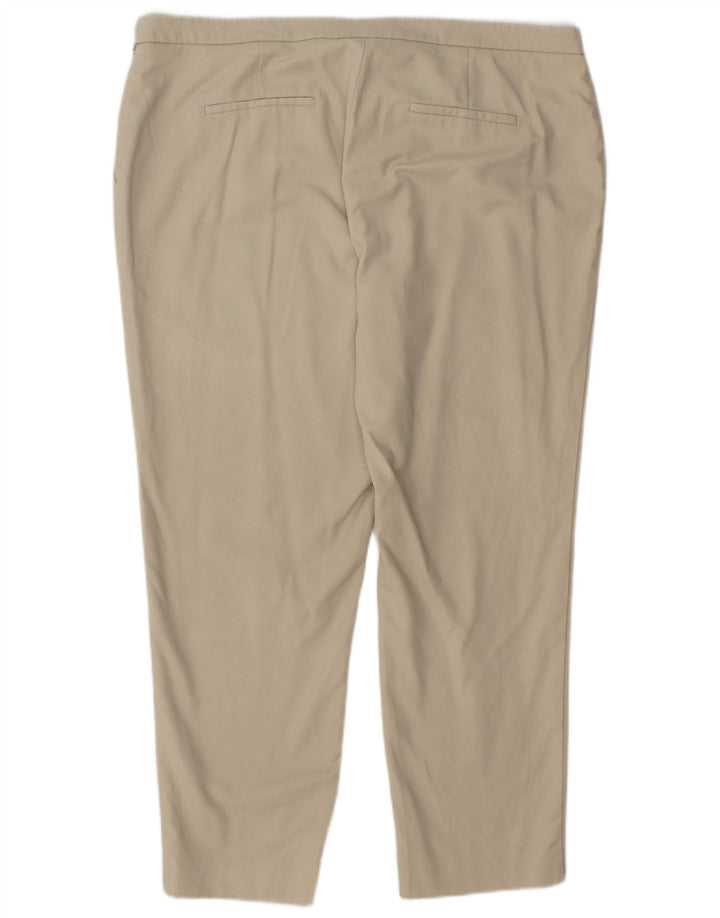 CALVIN KLEIN Pantaloni tăiați drept pentru femei US 16 2XL W38 L27 Bej