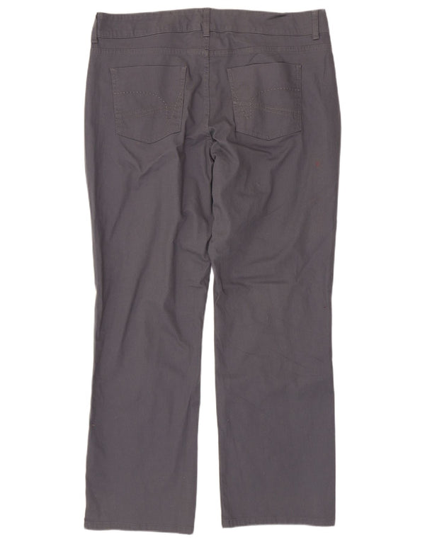 Pantaloni casual drepti pentru femei Lee US 18 2XL W38 L31 bumbac gri